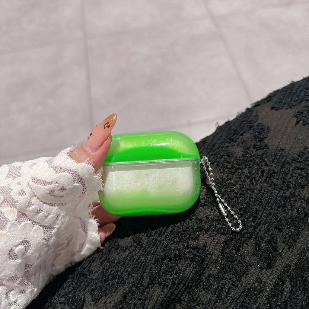 Applicable AirPods4 Earphone Case 1/2/3 AirPods Pro2 Quicksand Apple Earphone Case Tpu Luminous