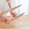 Acrylic Table Knife Display Stand Folding Knife Butterfly Knife Saber Fruit Knife Kitchen Display Storage Rack