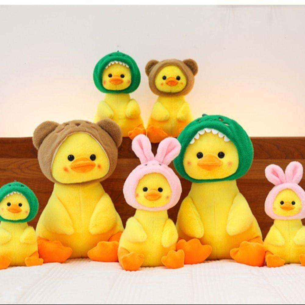 Ornament Bear Hood Duck Appease Doll Soft Rabbit Hood Duck Stuffed Doll  Sofa Decor