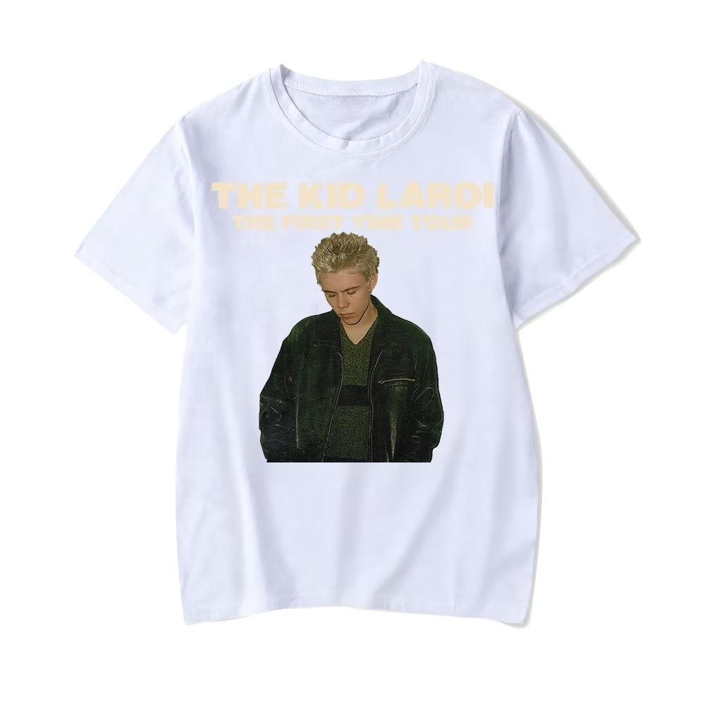 The Kid LAROI The First Time Tour Unisexs TShirt Unisex ONeck 100Cotton Short Sleeve Y2k Oversized Tee Concert Merch Fans Gifts