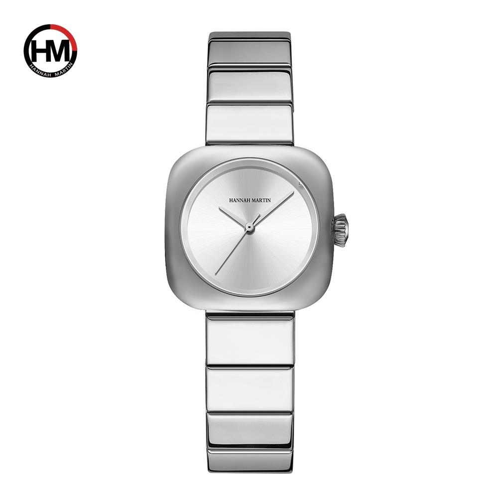 Движение женские брендовые часы 2024 новый тренд мода простые кварцевые женские часы стальной браслет часы