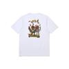 Li Ning Sports Trend Series High Rice Cartoon Pattern Round Neck Casual Short Sleeve T-Shirt Men T-Shirts Standard-White AHSS367-1