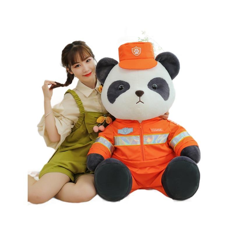 Новая плюшевая кукла Police Panda, тряпичная кукла, креативная плюшевая игрушка Fire Bear, подарок на памятное событие