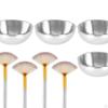4 Pieces Face Mixing Bowl Set DIY Tools Multipurpose Stainless Steel Facial Bowls for Makeup