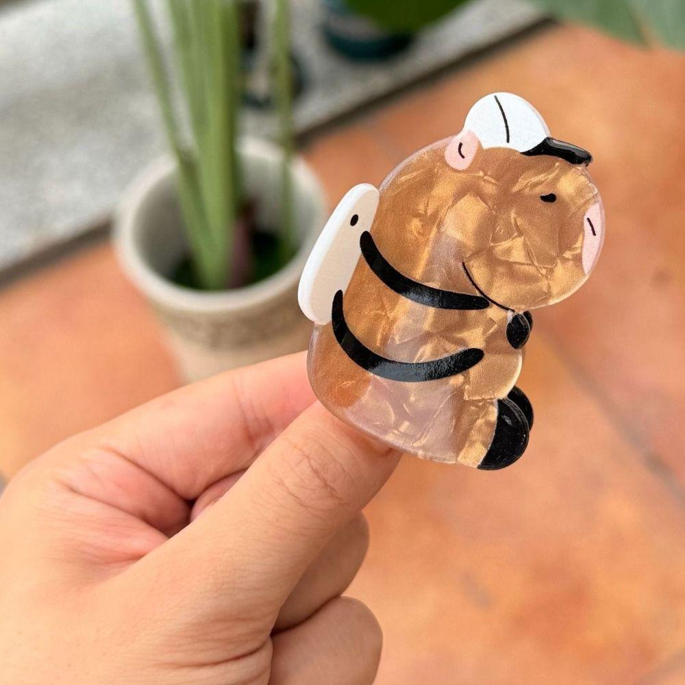 Guitar Cartoon Animal Shark Clip Acrylic Cute Hair Claw Personalized Creative Hair Claw  Daily