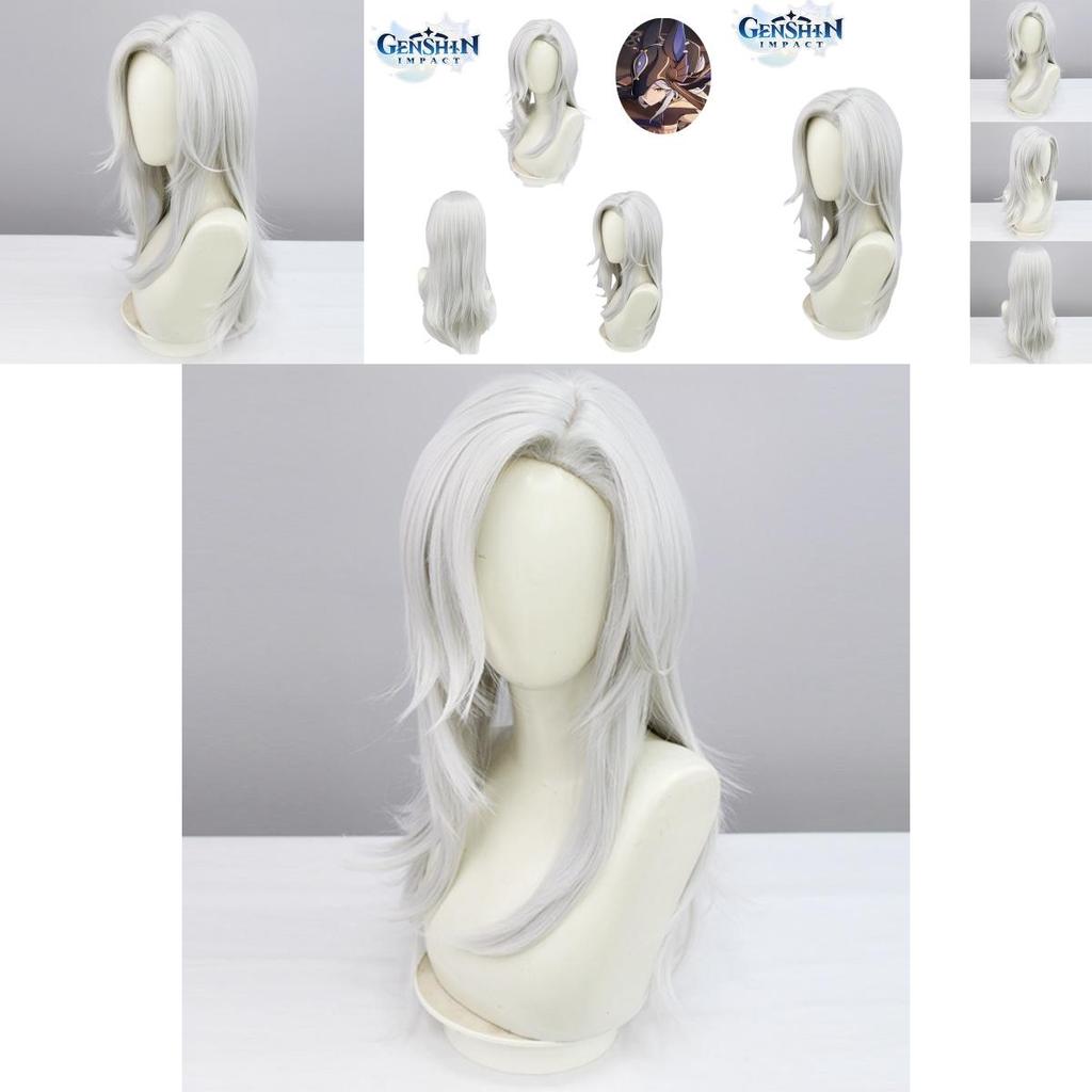 Genshin Impact Cyno Cosplay Wig Look Like Your Favorite Character With Realistic Details! Perfect For Themed Parties!