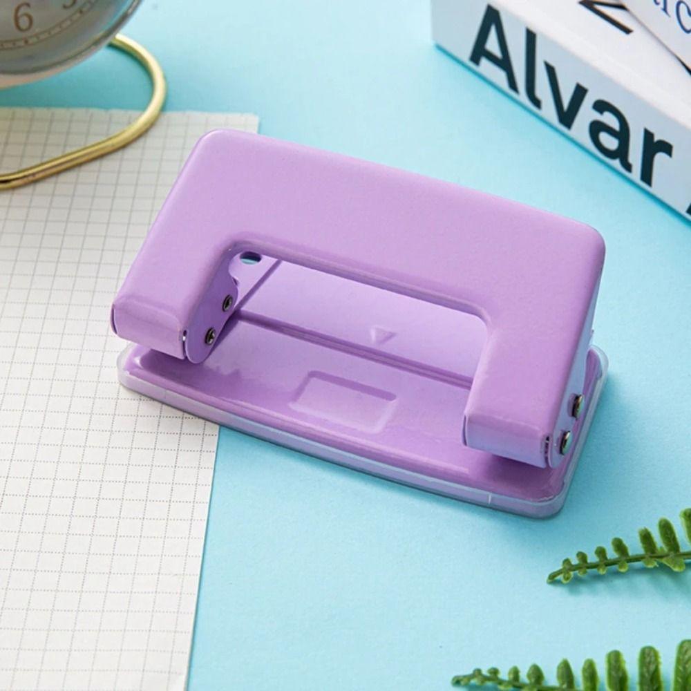 Macaron Color Paper Punch Tool Manual Round Hole Puncher New 2-Hole Puncher