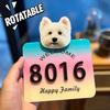 Personality House Number Sticker Acrylic Personality Door Sign Guesthouse Door Panels