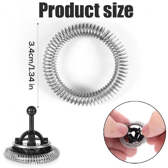 2pcs Spring Coils for Nespresso Aeroccino 3/4 / Plus Whisk, Stainless Steel Milk Frother Whisk Spiral Coils Ring Replacement Parts for Nespresso Milk