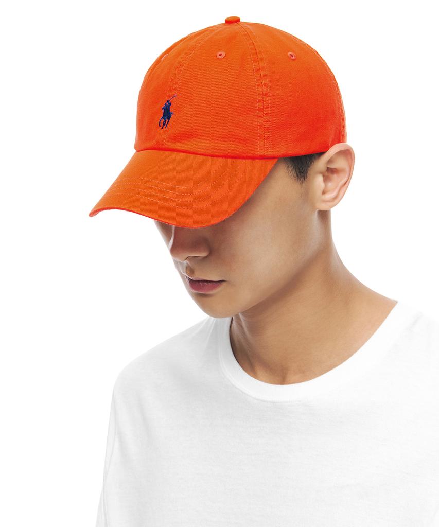 Кепка-бейсболка POLO RALPH LAUREN из хлопка чинос - Оранжевая