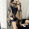 Breathable Beach Shawl Luxury Bikini Cover Tops New Chiffon Blouse Summer