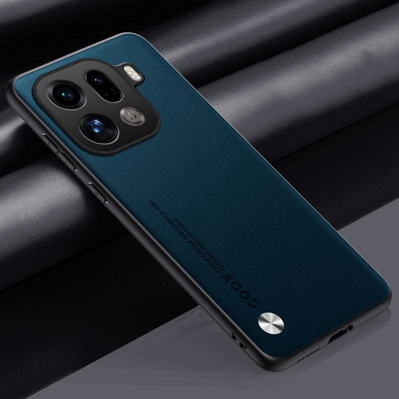 Роскошный чехол из искусственной кожи для OPPO Find X9 Pro Задняя крышка Силиконовый противоударный чехол для полной защиты телефона для OPPO FindX9 Pro 5G