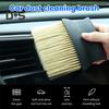 2Pcs Dust Removal Brush Efficient Soft Bristle Brush Car Air Conditioning Outlet Cleaning Tool Multifunctional Dust Collector Blind Spot Cleaner for