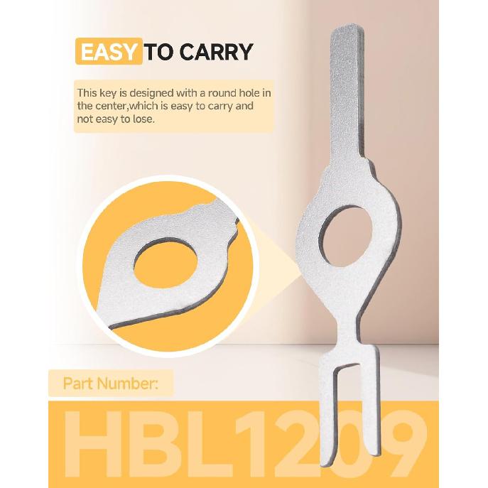 (10PCS) HBL1209 Wall Switch Fork Key for Hubbell Kellems Wall Switch, Standard Locking Switch, Commercial Wall Switch - #1209 Tamper Proof Electrical