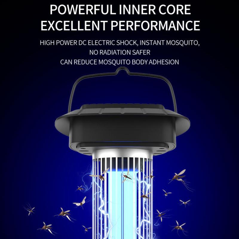 Высоковольтная электрическая лампа для отпугивания комаров для помещений, портативная, из огнестойкого материала ABS, средство от комаров