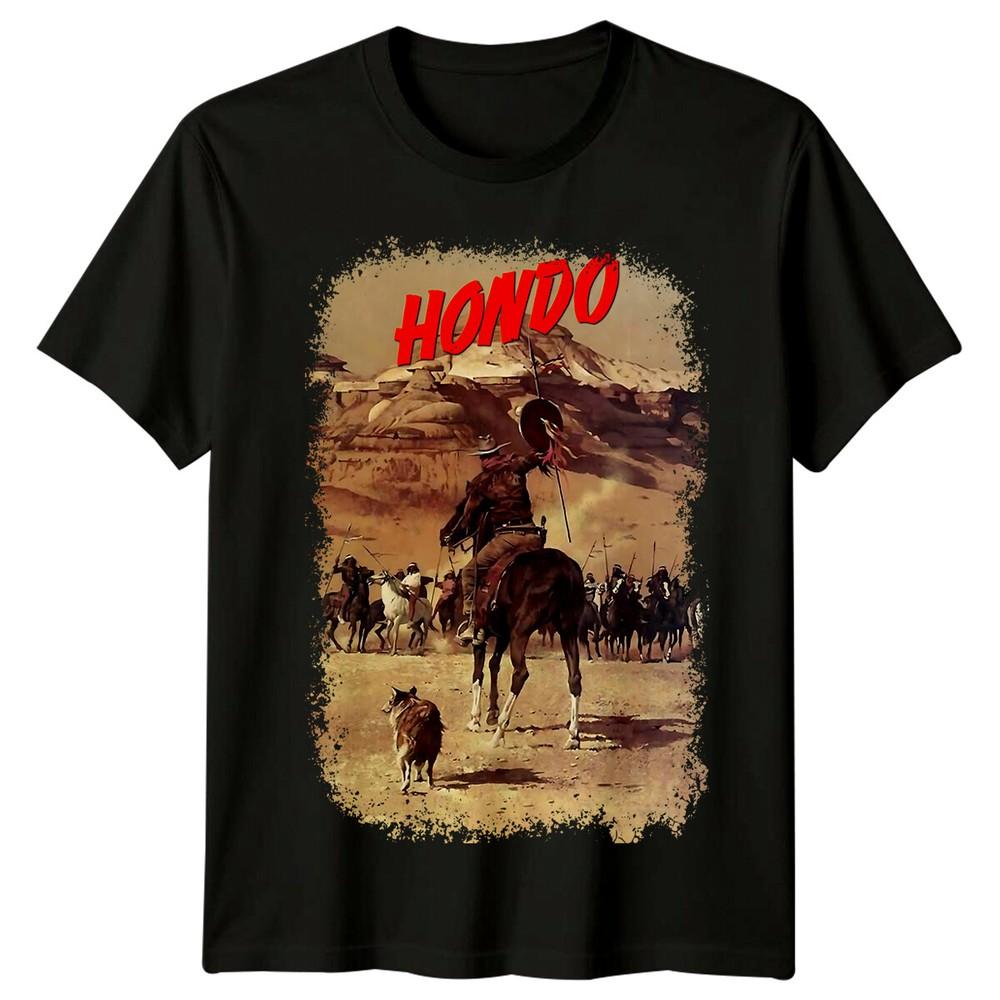 Hondo (1953) Movie Poster Inspired T-Shirt Retro 80s Tee