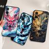 Чехол для телефона с дизайном дракона в стиле аниме для Motorola G85 Edge 50 G24 G35 G14 G04 40 G72 G34 G G54 G13 G32 5G Черный