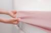Powder Pink Jersey Fitted Sheet 90X200 1 Pc