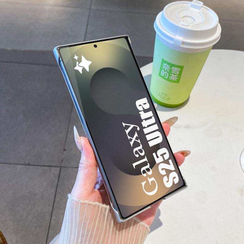 Тонкая металлическая краска для MagSafe магнитного чехла для Samsung Galaxy S25 Ultra S24 S22 S23 Plus S26 Ultra Безрамочная охлаждающая крышка
