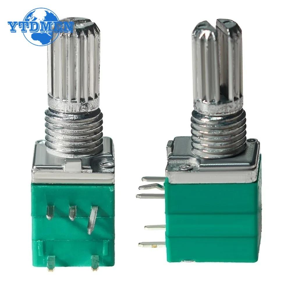 5PCS RK097 Potentiometer 5Pin RK097G B10K 1K 5K 20K 50K 100K 500K 15mm Audio Shaft Amplifier Sealing Rotary Potentiometers Kit