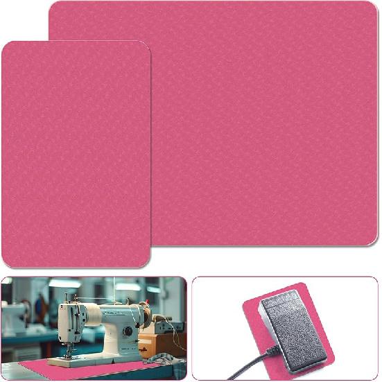 Sewing Machine Muffling Mats 2 Pcs, Serger Sewing Machine Pedal Mat for Reducing Vibrations Noise and Preventing Machine Movement, Sewing Supplies,