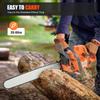 72CC бензиновая цепная пила 3.9KW 24 дюймов 2-тактная ручная аккумуляторная оранжевая цепная пила для резки дерева