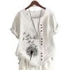 Women's Casual Short Sleeve Top with Floral Print In 11 Fashionable Colors