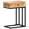 VidaXL Table d'appoint en forme d'U 45x30x61cm Bois de manguier massif