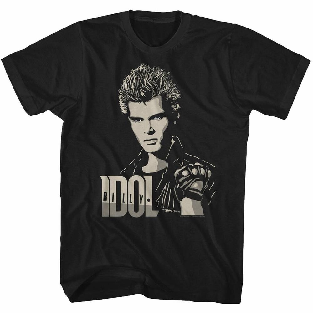 Billy Idol 2 Tone Billy Black Adult T-Shirt Unisex T-Shirt