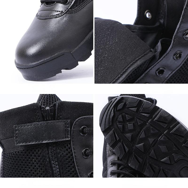 Breathable Mesh Tactical Military Boots Men Boots Outdoor Lightweight Hiking Boots New Desert Combat Army Boots Work Men Shoes