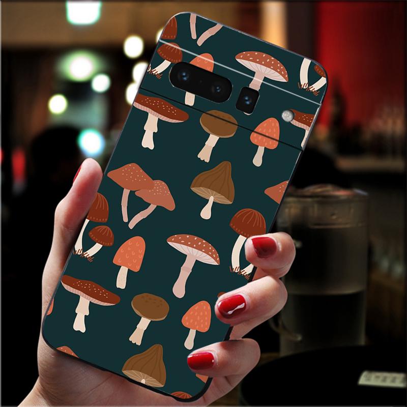 Phone Case for Google Pixel 10 9 Pro XL 9A 8 7 6 Pro Pixel 8A 7A 6A Pixel 8 7 6 5 Mushrooms Case