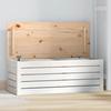 823620 vidaXL Storage Box White 89x36.5x33 Cm Solid Pine Wood