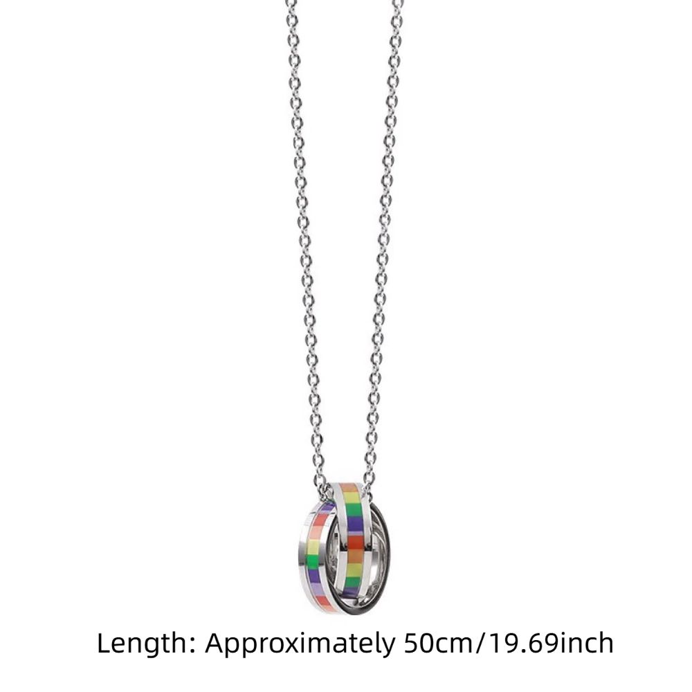 Турецкий амулет Кольцо Кулон Ожерелье Красочная ключичная цепочка Ожерелье из титановой стали Для влюбленных