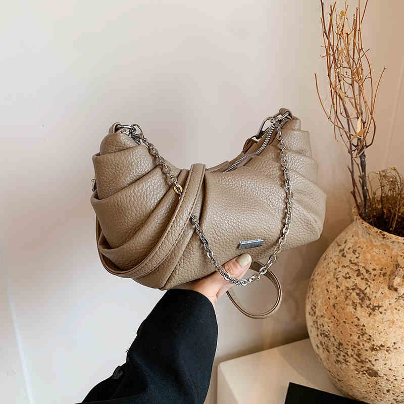 Niche Design женские сумки на плечо осень-зима искусственная кожа однотонная сумка-пельмень классическая женская сумка на молнии через подмышку