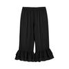Women Retro Vintage Elastic Waist Ruffles Hem Pantaloons Bloomers Underpants Victorian Era Costume