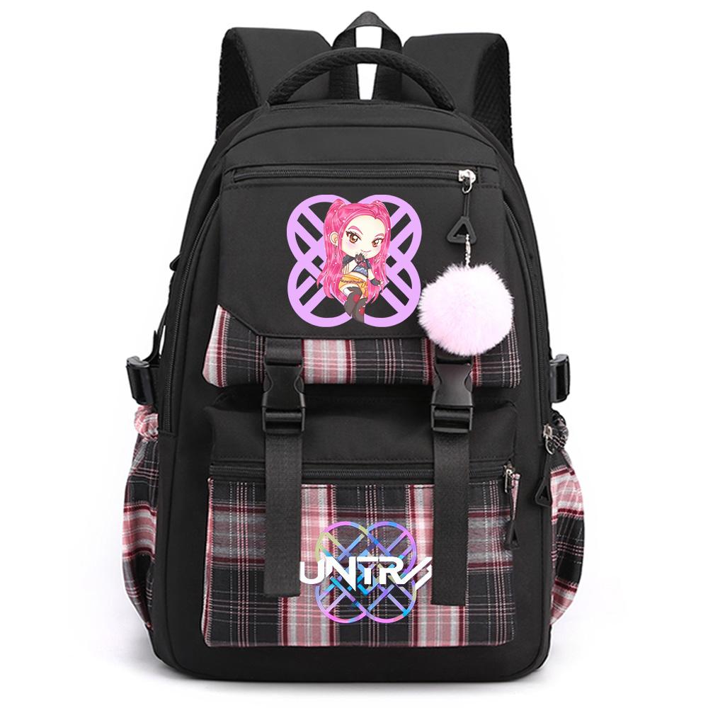 Anime Cartoon K-Pop Printed Large Capacity Backpack for Teenger Student Girl Boy Schoolbag Bookbag Kid Gift Women Waterproof Travel Bag Mochila