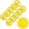 10 PCS Fake Lemon Slice Artificial Fruit Wedge Fake Lime Block Artificial Fruit Highly Simulation Lifelike Model for Home Party Decoration