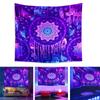 UV Fluorescent Nordic Ethnic Style Mandala Tapestry Print Wall Hanging Art Home Decor