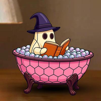 Хэллоуин Привидение Лампа для пены для ванны Жутки Читающий книгу Мультяшное привидение Декоративная лампа Украшение для дома офиса рабочего стола