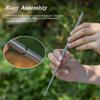 Pure Titanium Extendable Chopsticks Detachable Outdoor Folding Chopsticks Camping Portable