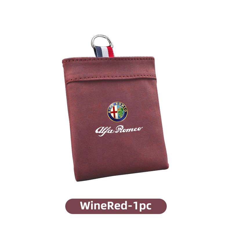 Air Vent Faux Fur Storage Hanging Bag For Alfa Romeo 159 Giulietta Giulia 147 Mito 156 166 GT Stelvio F1 Brera Volante Tonale ctv122