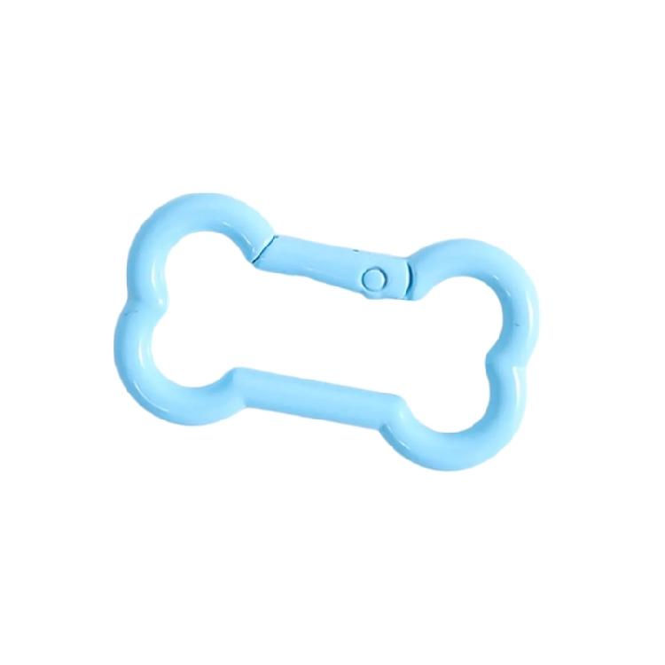 Брелок-брелок из цинкового сплава в форме кости Декорация Пружинный замок Доступен в 6 игривых цветовых вариантах