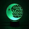 Новый светодиодный 7 цветов, меняющий 3D ночник, настольный USB-лампа, акриловый лунный ночной дизайн