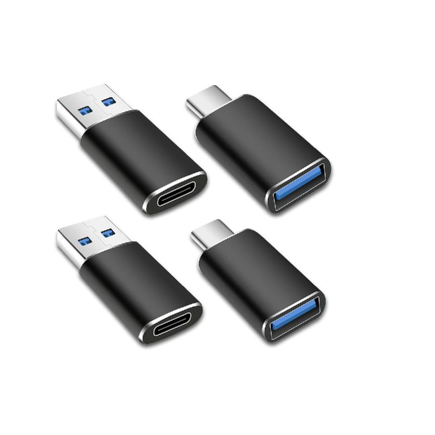 4 Pack USB to USB C OTG Adapter 2Pack Type C Female to A Male Charger Converter 2Pack USB C Male to USB 3.0 Female Adapter 3