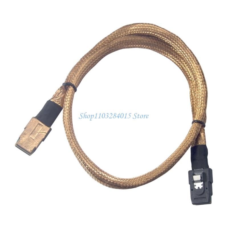 R6FF SFF-8087 to SFF-8087 Internal Cable with Shielded Copper for Card Hard Drive Cage and NAS Build Backplanes