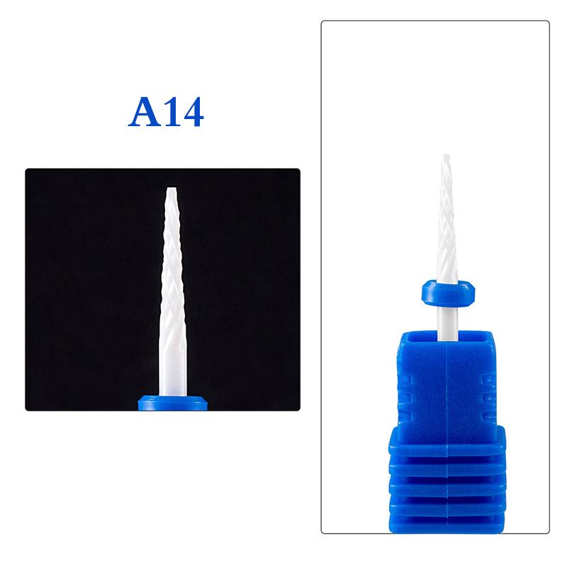 1Pc Ceramic Tungsten Nail Drill Bits File For Electric Manicure Machine Tool