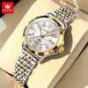 OLEVS Original Women‘s Gold Watch Ladies Analog Quartz Elegant Diamond Wristwatch Waterproof Luminous Women Watches