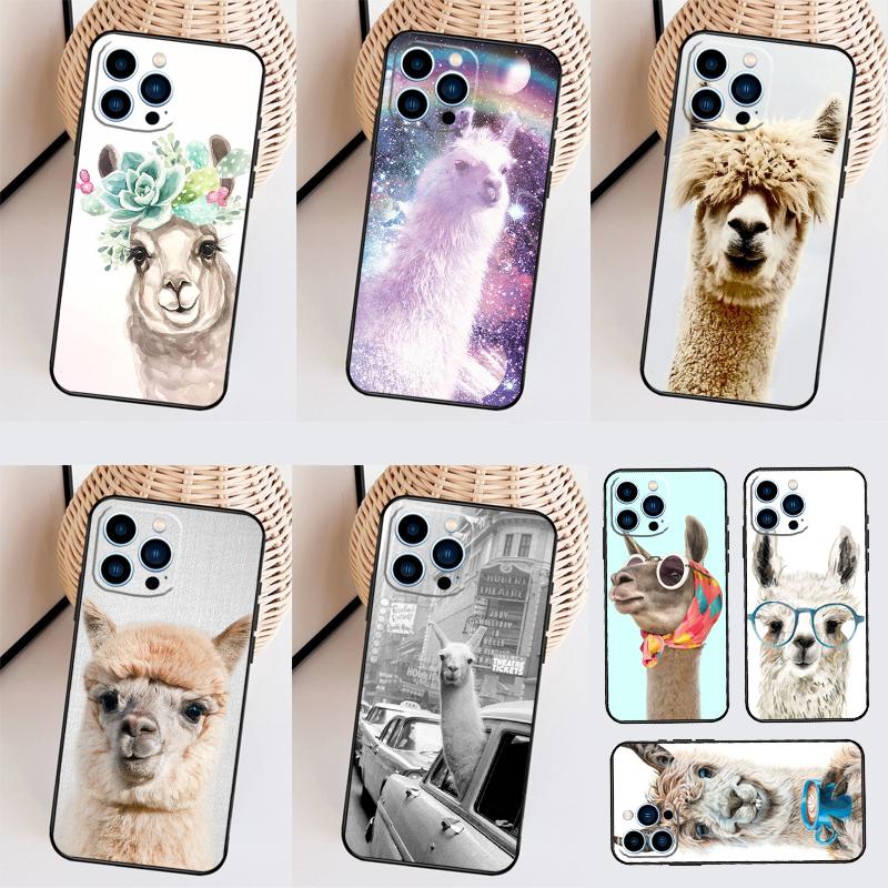 Lama Llama Alpaca Case For Xiaomi Redmi Note 11 10 9 12 13 14 15 Pro Plus Cover For Redmi 15 C 10C 13C 12C 14C