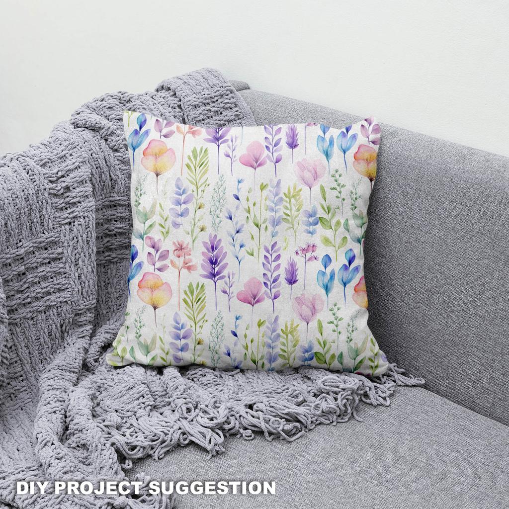 Royal Samt Stoff Polyester Zum Nähen - Motiv Blumen - Rdx2101
