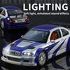 1:24 M3 GTR E46 Модель Гоночный Автомобиль Игрушки Сплав Литье под Давлением Звук Свет Двери Открываются Амортизация Оттянуть Назад Симуляция Суперкары